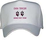 IMAGE OF CAIRN TERRIER WOMAN'S BEST FRIEND White Hat / Baseball Cap