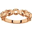 14K Rose Gold Mother's Ring - 3 Gemstone -- YOU CHOOSE THE COLORS!