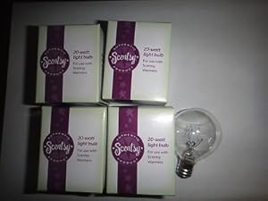 20 Watt Bulb (4-Pack) Replacement for Scentsy Mid-Size Warmer