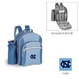North Carolina Tar Heels NCAA Sorrento Insulated Picnic Backpack (Cornflower) (Embroidered Logo)