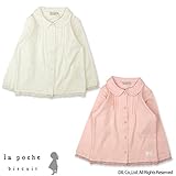 (ラポシェビスキュイ) La poche biscuit 秋'15 裾レースブラウス 120 ピンク