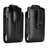 Universal Leather Pouch Fits BlackBerry 8800 Series (Black)