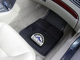 A Set of 4 MLB Universal Fit Front and Rear All-Weather Floor Mats - Colorado Rockies