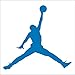 Air Jordan Nike Jumpman Logo Vinyl Sticker Decal-Red-9 Inch