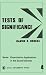 Tests of Significance (Quantitative Applications in the Social Sciences)