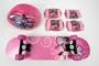 VCAN Sports VC2406CG-P ALOHA Pink Aloah Design Youth Skateboard Combo Pack with Board, Helmet, Knee and Elbow Pads