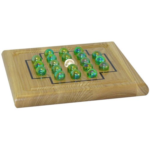 Worldwise Imports IQ Solitaire Wood Puzzle Game