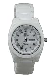 Oniss Women's White Ceramic Day and Date Watch ON7701-L/W