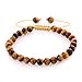JEWELRIESHOP 6mm Handmade Macrame Adjustable Synthetic Birthstones Beaded Bracelets