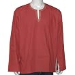 Gift for Men - Long Sleeve Casual Cotton Shirt Kurta India Size XL Chest 46 inches (gsk453)