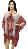 tunic Sheer Sexy Printed Stylish Caftan Plus Size Cover up Kaftan Valentine Gift