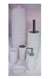 Bath House Ceramic - 6 Piece Bathroom Set (Style 2)