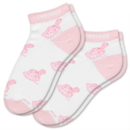 MLB Cleveland Indians Women's Pink Socks (2 Pack)