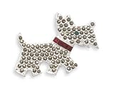 Marcasite and Crystal Scottie Dog Fashion Pin