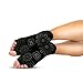 DYAM fit Yoga Socks - Non Slip, Non Skid, Slip Resistant Toeless Grip Sock for Women & Men Doing Yoga and Pilates - Black Medium