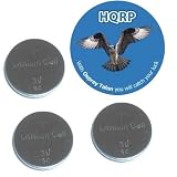 HQRP 3 Pack Lithium Coin Battery compatible with FLIP FOLDING KEY REMOTE CASE VW Volkswagen fits 2002-2004 Beetle Jetta Passat Golf plus Coaster