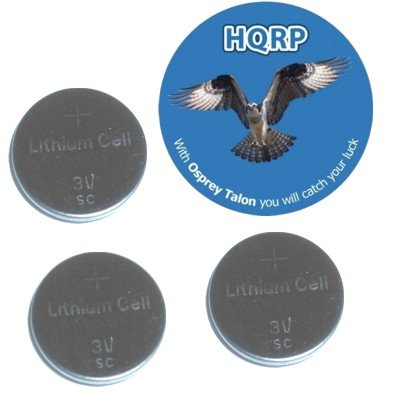HQRP 3 Pack Lithium Coin Battery compatible with Lexus intelligent key fits 2003-2009 LEXUS GX470 UZJ120 First generation plus Coaster