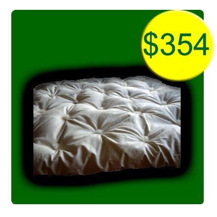 Organic Queen Size Mattress Topper Underquilt