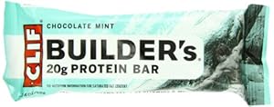 Clif Bar Builder's Bar, Chocolate Mint, 2.4-Ounce Bars, 12 Count