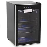 DELLA© Beverage Wine Cooler Mini Refrigerator, Digital LED, Black