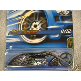 Mattel Hot Wheels 2006 Treasure Hunt 1:64 Scale Black Flamed Pit Cruiser 11 12 Die Cast Car #049 by Mattel