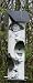 LOG2T Birch Log  Design Bird Feeder for Thistle Seed