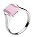 Kit Heath Sterling Silver Ladies Pink Cubic Zirconia Ring