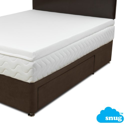 Snug 3 7 5cm 50kg m3 Memory Foam Mattress Topper plus Zipped Washable