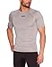 Under Armour Men's HeatGear Sonic Compression Short Sleeve, True Gray Heather/Black, XX-Large