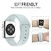 Apple Watch Replacement Band - Valuebuybuy Soft Silicone Replacement Sports Wristbands Straps for Apple Wrist Watch iWatch All Models Formal Colors S/M Size-38mm/Turquoise