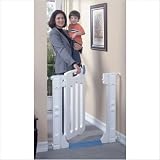 LA Baby Stop And Go Self Closing Safety Gate, White