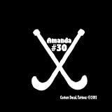 Field Hockey Custom Car Window Decal Sticker White 5"