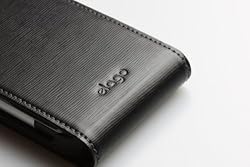 elago Premium Flip Leather Case for Apple iPhone 1G -(Black)