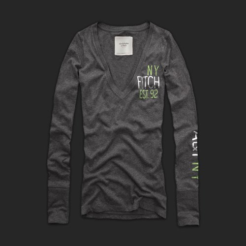Abercrombie & Fitch Long Sleeve Julia – Dark Grey ( S )