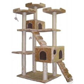 Buy 74 Jungle Gym Cat Tree Condo Scratcher Post Pet Bed Furniture... by Go Pet Club