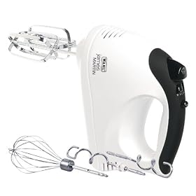 James Martin by Wahl Hand Mixer with DVD, White/ Black