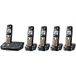 Panasonic Dect 6.0 Titanium Black Cordless Phone with Answering Machine (KX-TG6445T)