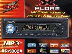 MP3/CD/AM-FM Radio Car Stereo with Anti-Theft Detachable Panel
