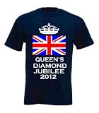 Navy Unisex t-shirt 'Queens diamond jubilee 2012'