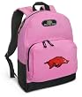 University of Arkansas Backpack Pink Arkansas Razorbacks for Travel, Daypack CUTE School Bags Best Unique Cute Gifts for Girls, Students Ladies -