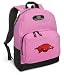 University of Arkansas Backpack Pink Arkansas Razorbacks for Travel, Daypack CUTE School Bags Best Unique Cute Gifts for Girls, Students Ladies -