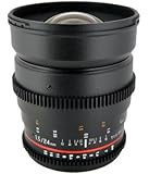 Rokinon Cine CV24M-S 24mm T1.5 Cine Wide Angle Lens  for Sony Alpha with De-Clicked Aperture and Follow Focus Compatibility 24-24mm Wide-Angle Lens