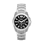 Fossil Men's BQ9328 Stainless Steel Bracelet Black Analog Dial Multifunction Watch