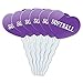 Purple Heart Love Set of 6 Cupcake Picks Toppers Decoration I Love Heart Sports Hobbies Se-St - Softball