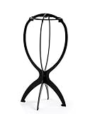 Cool2day® Folding Stable Durable Wig Hair Hat Cap Holder Stand Holder Display Tool Black Pink Blue (Black)