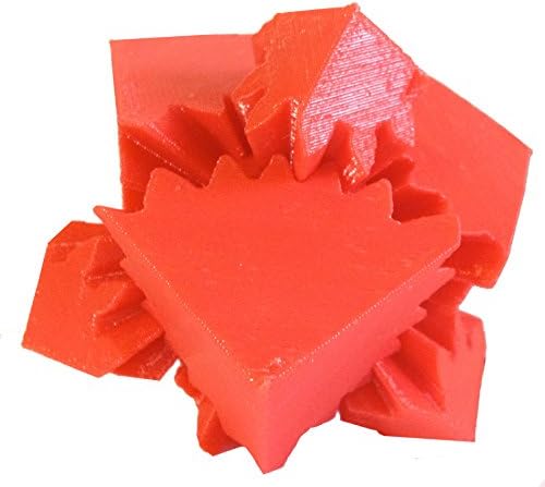 3D Printed Rotating Cube Gear, Red