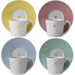 Loveramics Fairy Tale Espresso Cup and Saucer, Set of 4