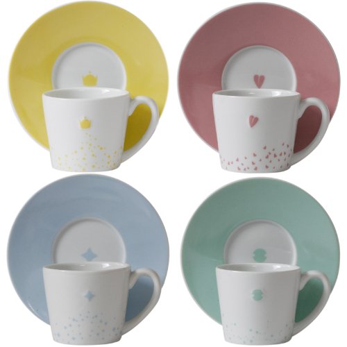 Loveramics Fairy Tale Espresso Cup and Saucer, Set of 4