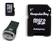 Komputerbay microSDHC 32 Go Speed   Card High Class 6 avec adaptateur Micro SD et lecteur USB SanDisk MobileMate - Garantie � vie