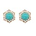 European Bohemia Vintage Retro Zircon 18k Gold Plated Crystal Earrings Stud Women Jewelry High Quality 1539 (1540)